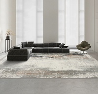 Wohnzimmerteppich im Chinesischen Klassischen Stil Luxuriöser Hochwertiger Antibakterieller Sofa-Überwurf Vintage Fleckresistenter Mischgewebe-Teppich