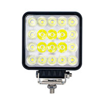 Luz de Conducción Cuadrada para Automóvil 12-36V 60W, Focos LED para Automóviles, Luz de Trabajo para Conducción Todoterreno