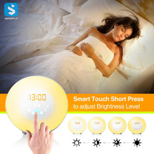 Nuevo diseño Sleep Sounds Wake Up Light Máquina de sonido Sunrise Despertador con luz nocturna - Product Image 4
