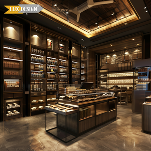 Vente populaire armoire à cigares en bois de couleur personnalisée armoire cave à cigares vitrine - Product Image 1