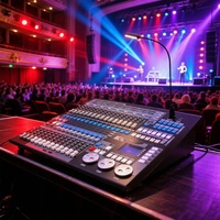 Controlador de Iluminación DMX King Kong 1024, 1024 Canales Optoaislados, 135 Gráficos Integrados con Estuche de Transporte para Escenario