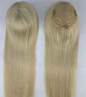 Prêt à expédier : Toupets en cheveux humains blonds, dentelle suisse, fournisseurs de toupets, cheveux vierges, blond décoloré, cuticules alignées, toupets en dentelle avec PU