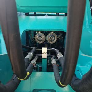 Excavatrice KOBELCO SK200 modèle 2022, couleur turquoise, d'occasion, robuste, 20 tonnes, capacité de la benne de 0,53 m³, équipement de construction - Product Image 5