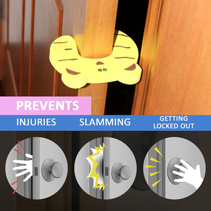 Blocco <span class=keywords><strong>di</strong></span> Sicurezza per Bambini, Protezione Anti-Pizzicamento per Porte, Fermaporta a Forma <span class=keywords><strong>di</strong></span> Animale Cartoon in Morbida Schiuma EVA, Protezione per Dita dei Bambini - Product Image 6