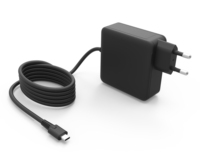 Chargeur USB-C GaN 140W avec câble fixe, adaptateur AC-DC compatible avec les smartphones/ordinateurs portables/appareils numériques, prise AU EU US UK