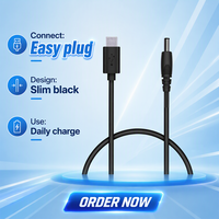 Câble de charge pour ordinateur portable PD Trickle Charge-Activated 20V 100W haute puissance, type C vers prise ronde DC 5521