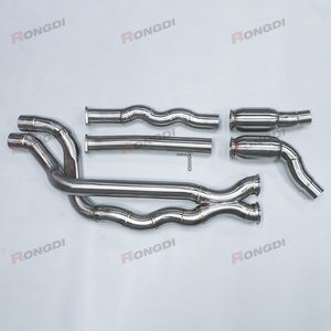 ODM 70mm Equal Length Mid Pipes Stainless Steel Exhaust Midpipe with Resonator for BMW M2C F87 S55 M2 Competition - Product Image 3