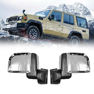 Rétroviseur latéral de remorquage en verre supérieur à réglage manuel de camion pour <span class=keywords><strong>Land</strong></span> <span class=keywords><strong>Cruiser</strong></span> série 70 LC70 LC79 2024 rétroviseurs arrière pliants rétroviseur latéral - Product Image 1