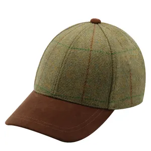 Nouveau design de casquettes de baseball pour hommes en stock casquette de baseball en laine à dos fermé vente en gros