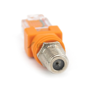 Adaptateur RJ45 vers coaxial F, connecteur RF 8P8C femelle vers F mâle 75 Ohm, convertisseur de prise jack Ethernet vers coaxial pour testeur de réseau - Product Image 3