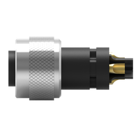 Connecteur Électrique Automobile Moulé Codé S M12 Nian-Yeong WP-04F2-250-11, Prise Femelle, Étanche IP67, 630V 12A