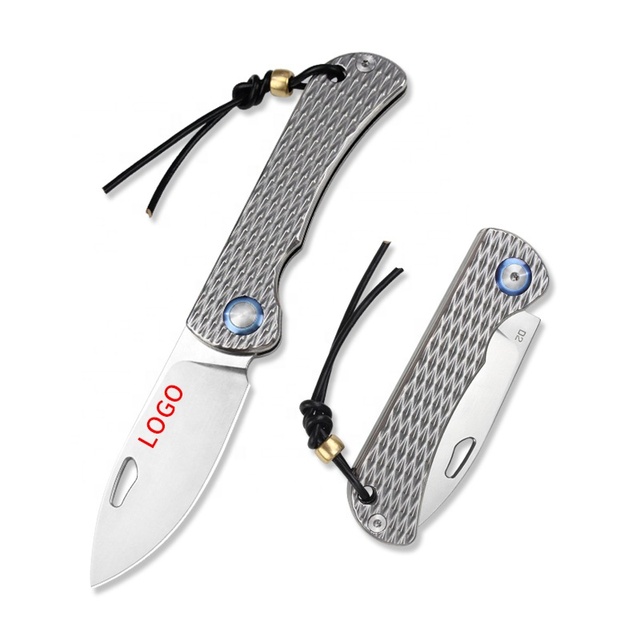 Factory Wholesale OEM Folding Knife High Hardness D2 Pocket Hunting Tactical Knife