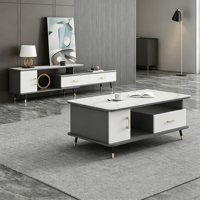 Table basse moderne en pierre frittée, table multifonctionnelle minimaliste pour salon, meuble TV, personnalisable OEM ODM, décorative