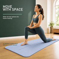 Muestra Gratuita de Tapete de Yoga de PU de 5 mm con Impresión Personalizada, Tapetes de Yoga Ecológicos Naturales al por Mayor