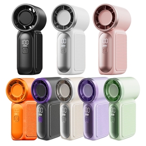Mini Ventilador de Mano Portátil de 6 Velocidades con Pantalla <span class=keywords><strong>LED</strong></span> Turbo para Maquillaje, Viajes y Camping - Product Image 2