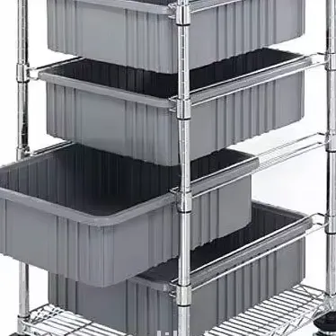 2-Tier Steel Mail Cart