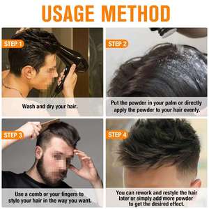 <span class=keywords><strong>Polvere</strong></span> Volumizzante Opacizzante per <span class=keywords><strong>Capelli</strong></span> da Uomo con Etichetta Privata, <span class=keywords><strong>Cera</strong></span> per lo Styling dei <span class=keywords><strong>Capelli</strong></span> con Logo Personalizzato - Product Image 5