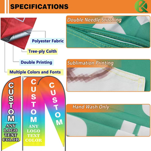 Dual-Hai Mặt Dệt Kim Polyester Ngoài Trời Sản Phẩm Khuyến Mại Đầy Đủ Màu Sắc Swooper Bay Thị Trường Bãi Biển Cờ Kinh Tế Biểu Ngữ Đứng - Product Image 6