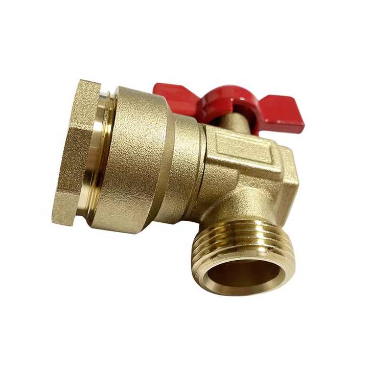 China Factory Customized DN20 Male Thread Brass Angle Type Stop Valve