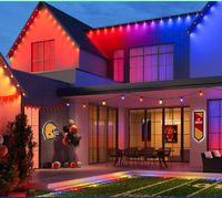 Guirlandes lumineuses RGB pour l'extérieur et l'intérieur, étanches IP65, lumières décoratives pour la cour, décoration de Noël