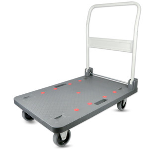 150-250KG Chariot à plate-forme robuste pliable à <span class=keywords><strong>4</strong></span> roues avec roues pivotantes pour le déplacement de la cargaison - Product Image 1