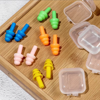 Bouchons d'oreilles en silicone lavables et réutilisables, anti-bruit, pour dormir, étudier, voyager, logo personnalisé