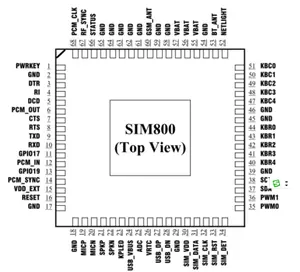 무선 Sim800 Sim800a Gprs Gsm Sim800c 원래 집적 회로 IC 칩