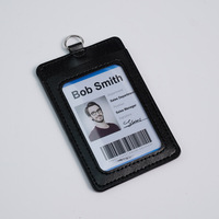 Porte-badge en cuir coloré Bestom OEM ODM, accessoire de construction durable pour badges nominatifs en gros