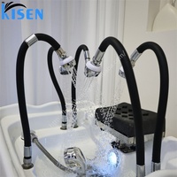 Bac à shampoing portable Kisen avec prise US EU UK AU, tension 220V/110V, lavabo mobile, bac de spa pour la tête avec réservoir d'eau de 60L et chauffage