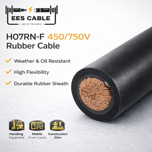 H07RN-F 450/750V Rubber EPR Flexible Cable Heavy Duty Industrial Power Cable 95mm2 EN 50525 / IEC 60245 / VDE 0282