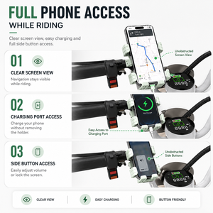 <span class=keywords><strong>Support</strong></span> de téléphone pour moto, anti-vibration, fixation sur guidon, verrouillage automatique, déverrouillage en un clic, <span class=keywords><strong>support</strong></span> de téléphone pour navigation à vélo - Product Image 2