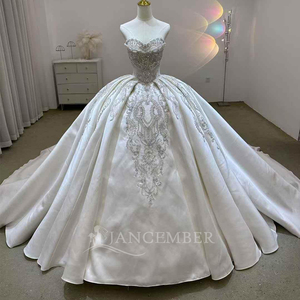 Nuevo Vestido de Novia de Lujo Personalizado con Cola, Vestido de Princesa para Boda, Vestidos de Novia Lsjj71 - Product Image 2