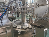 Machine de remplissage automatique pour crèmes et gels de soin (peau, cheveux, corps) et tubes de dentifrice en aluminium ou plastique