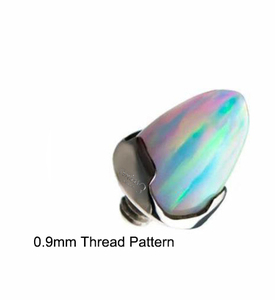 Piercing de titanio para joyería corporal, patrón de rosca de Metal eterno de 0,9 MM, con rosca interna ASTM F136 - Product Image 1
