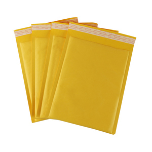 Sac à bulles en papier <span class=keywords><strong>kraft</strong></span> jaune auto-adhésif écologique, enveloppes rembourrées, colis d'expédition, sac d'expédition - Product Image 1