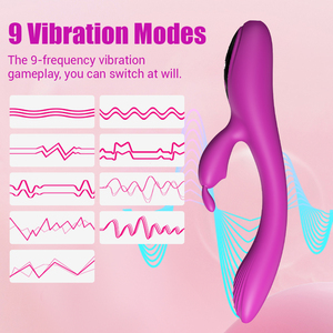 Meiper Silicone nữ thủ dâm tốc độ cao 9 tần số dildo g-spot thỏ USB sạc từ tính không thấm nước IPX6 60 Db gợi cảm - Product Image 2