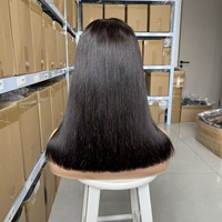 Peluca Bob Recta con Frente de Encaje 2x6, Densidad 300%, 14-30 Pulgadas, al por Mayor, Lista para Usar, Hecha de Cabello Humano 100%