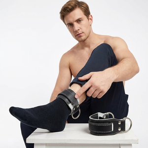 Correa de Tobillo de Alta Calidad para Entrenamiento Físico, de Cuero Vacuno, Transpirable, Antideslizante, Protección Avanzada, Unisex, para Fisicoculturismo - Product Image 1