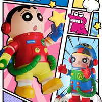 Figurines d'animaux japonais MART MEGA Space Molly 400% 100% Crayon Shinchan pour la décoration intérieure, jouets d'art de collection