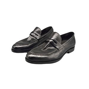 2025 New Men's Best-selling Wash Retro-style Loafers Men Slip-on Leather Casual <b>Shoes</b> Men Abrasion Resistance <b>Driving</b> <b>Shoes</b> - Product Image 1