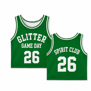 Maillot court de basketball sans manches pour femme, pour le jour du match, avec impression de numéro, pour le soutien de l'équipe, vente en gros - Product Image 4