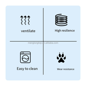 אנטי החלקה, אורטופדית, עמיד, לכביסה, מרופדת ורוד קטיפה מיטה לחיות מחמד - Product Image 6