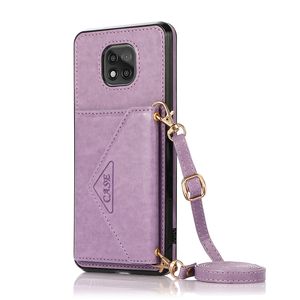 Funda abatible para tarjeta de crédito para Moto <span class=keywords><strong>G</strong></span> Play 2021, para Galaxy S21FE/S22/S23 Plus, funda trasera tipo billetera - Product Image 1