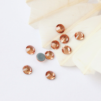 Strass Sans plomb Lt. Pêche Strass Cristal Flatback Hotfix Strass Pierres De Verre Pour Chaussures