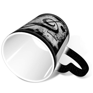 Bán buôn biểu tượng tùy chỉnh 11oz gốm thăng hoa khoảng trống màu thay đổi ma thuật cốc cà phê Mug với trái tim xử lý - Product Image 5