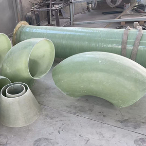 Coude FRP résistant d'alcali coude de tuyau de GRP pour la canalisation chimique d'eaux usées - Product Image 6
