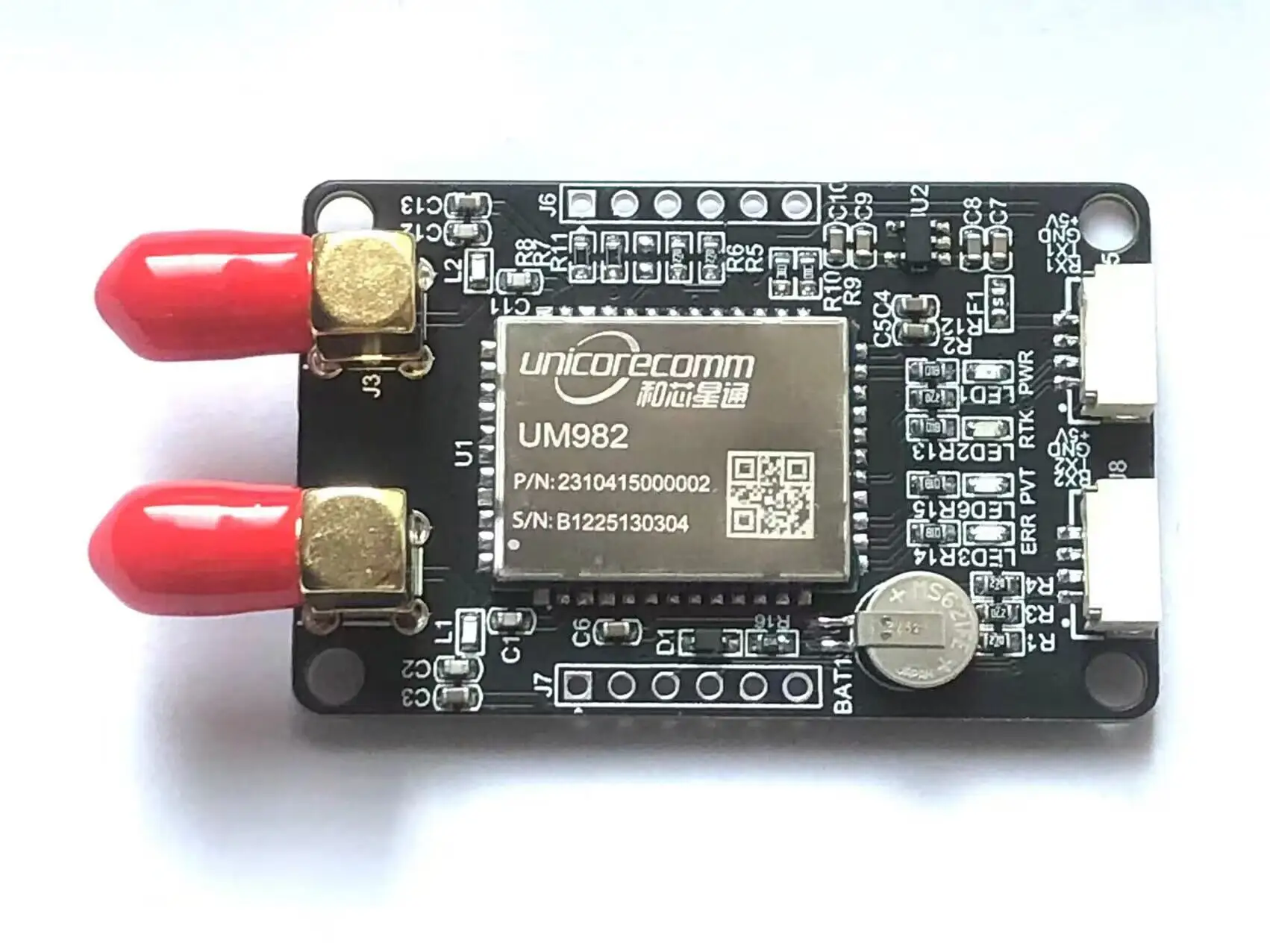GPS mô-đun um982 rtk trong trường hợp pin gnss/GPS Receiver Board với S ma và USB Drone ban phát triển