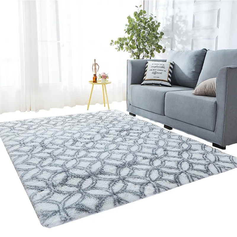 Alfombras antideslizantes personalizadas para sala de estar, alfombras peludas de piel sintética para dormitorio, precio de fábrica, fabricante de china