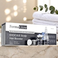 Sérum Professionnel 50000ppm pour la Croissance Capillaire, Booster de Cuir Chevelu à base d'Exosomes Végétaux et de Spicules d'Algues Spongilla, pour le Renforcement des Follicules et la Microneedling