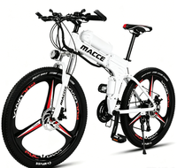 Vélo de montagne électrique pliable 20 pouces, moteur sans balais 350W, cadre en alliage d'aluminium, batterie au lithium, suspension intégrale, vélo électrique pour adultes